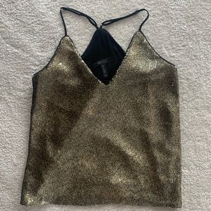 Bcbg maxazria cami gold sequin